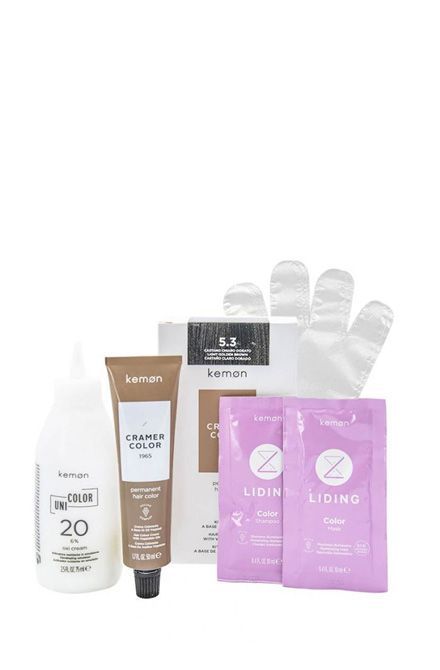 Hair Color Kit Light Golden Brown 