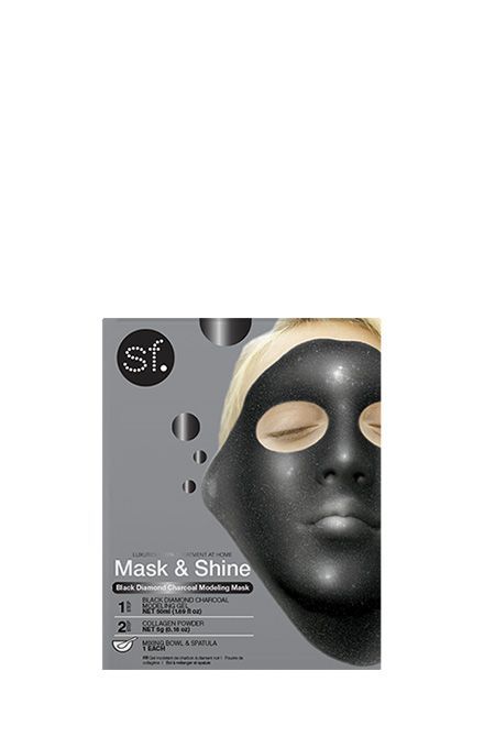 Diamond Charcoal Modeling Mask
