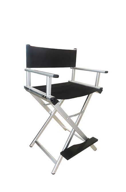 Makeup Chair Black/Silver