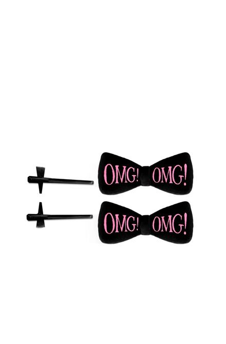 OMG! Hair Up Bow Pin Black