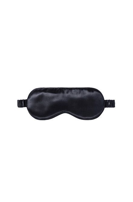 Silk Elasticated Sleep Eye Mask Black