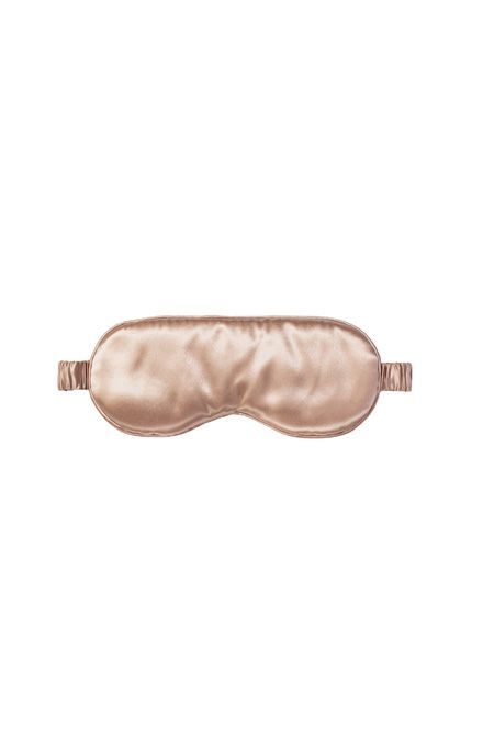 Silk Elasticated Sleep Eye Mask Rose Gold