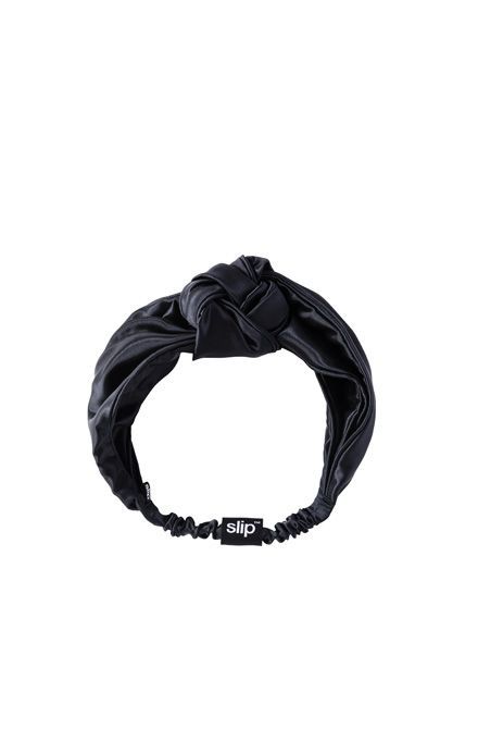 Silk Headband The Knot Black