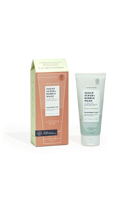 Sugar Scrub+Bubble Wash - Rainforest Mist