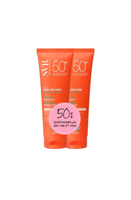 Sun Secure Lait Sans Parfum SPF50+ 250ml (No perfume)- Duo Kit