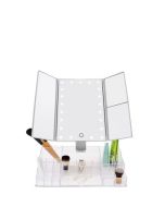 LED Mirror with Organizer